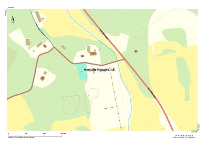 Illustrerad karta över fastigheten eller området