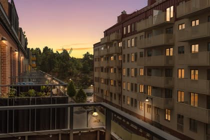 Balkong eller utsiktsbild