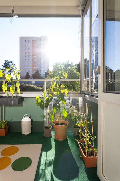 Balkong eller utsiktsbild