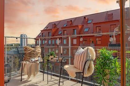 Balkong eller utsiktsbild