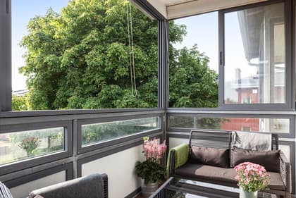 Balkong eller utsiktsbild