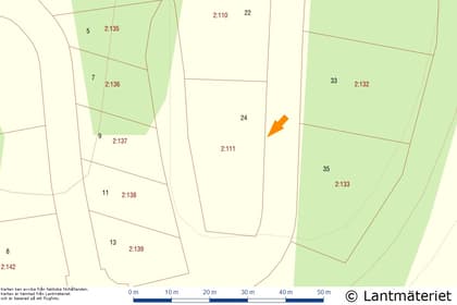 Illustrerad karta över fastigheten eller området