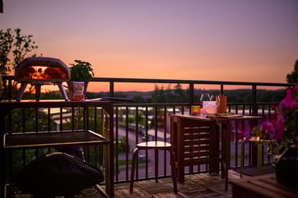 Balkong eller utsiktsbild