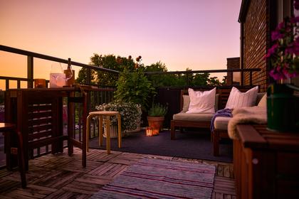 Balkong eller utsiktsbild