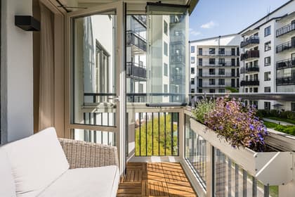 Balkong eller utsiktsbild