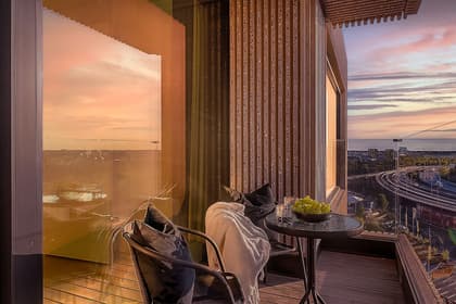 Balkong eller utsiktsbild