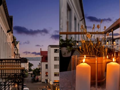 Balkong eller utsiktsbild