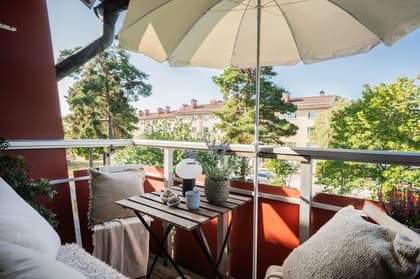 Balkong eller utsiktsbild