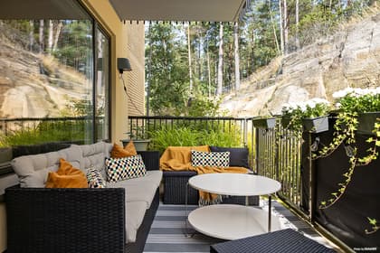 Balkong eller utsiktsbild