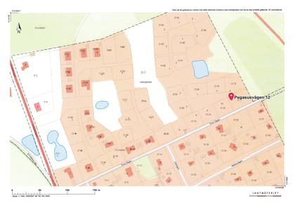 Illustrerad karta över fastigheten eller området