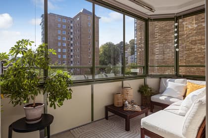 Balkong eller utsiktsbild