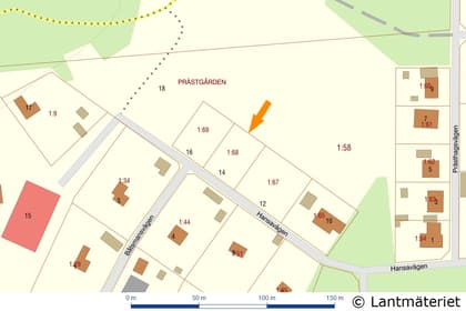 Illustrerad karta över fastigheten eller området