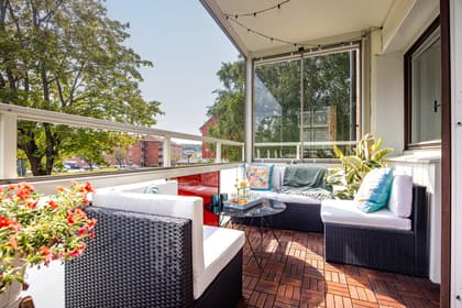 Balkong eller utsiktsbild