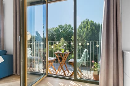 Balkong eller utsiktsbild