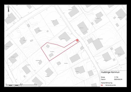 Illustrerad karta över fastigheten eller området