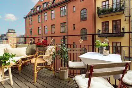 Balkong eller utsiktsbild