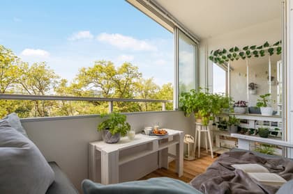 Balkong eller utsiktsbild