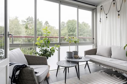 Balkong eller utsiktsbild