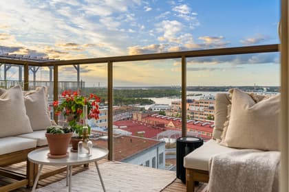 Balkong eller utsiktsbild