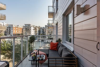 Balkong eller utsiktsbild