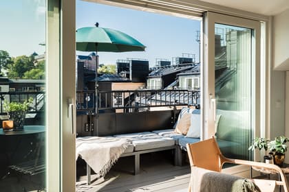 Balkong eller utsiktsbild