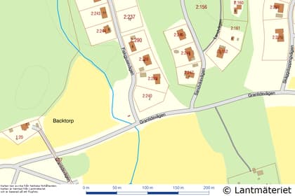 Illustrerad karta över fastigheten eller området