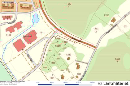 Illustrerad karta över fastigheten eller området