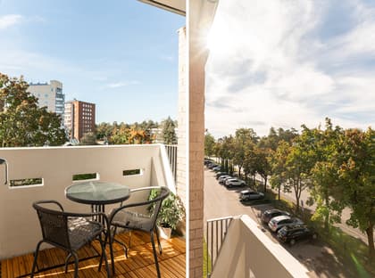 Balkong eller utsiktsbild