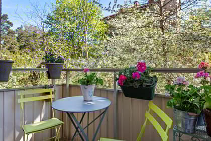 Balkong eller utsiktsbild