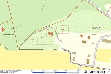 Illustrerad karta över fastigheten eller området