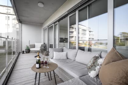 Balkong eller utsiktsbild