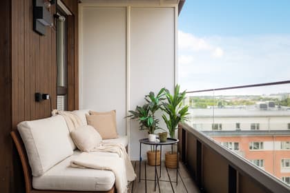 Balkong eller utsiktsbild