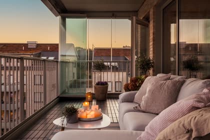 Balkong eller utsiktsbild