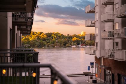 Balkong eller utsiktsbild