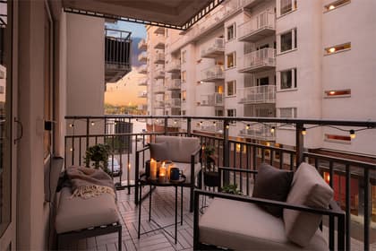 Balkong eller utsiktsbild