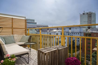 Balkong eller utsiktsbild