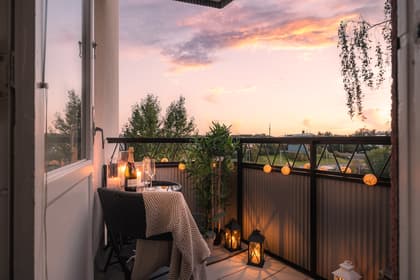 Balkong eller utsiktsbild