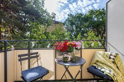 Balkong eller utsiktsbild