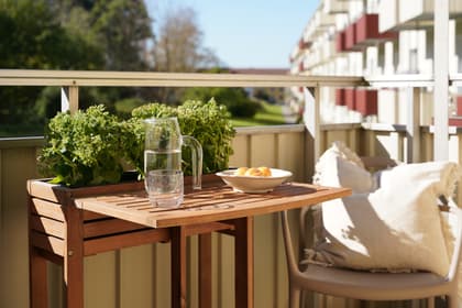 Balkong eller utsiktsbild