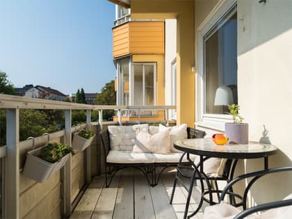 Balkong eller utsiktsbild