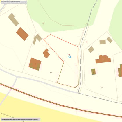 Illustrerad karta över fastigheten eller området