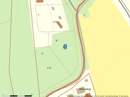 Illustrerad karta över fastigheten eller området