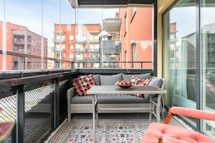 Balkong eller utsiktsbild