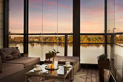 Balkong eller utsiktsbild