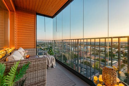 Balkong eller utsiktsbild