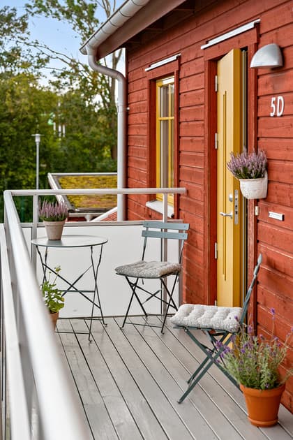 Balkong eller utsiktsbild