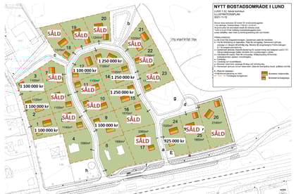 Illustrerad karta över fastigheten eller området