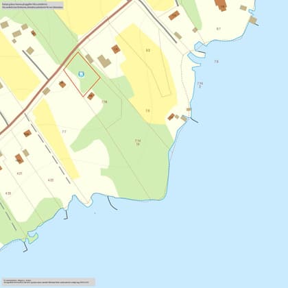 Illustrerad karta över fastigheten eller området