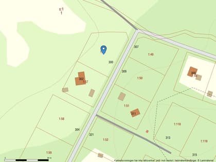 Illustrerad karta över fastigheten eller området