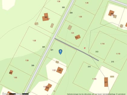 Illustrerad karta över fastigheten eller området